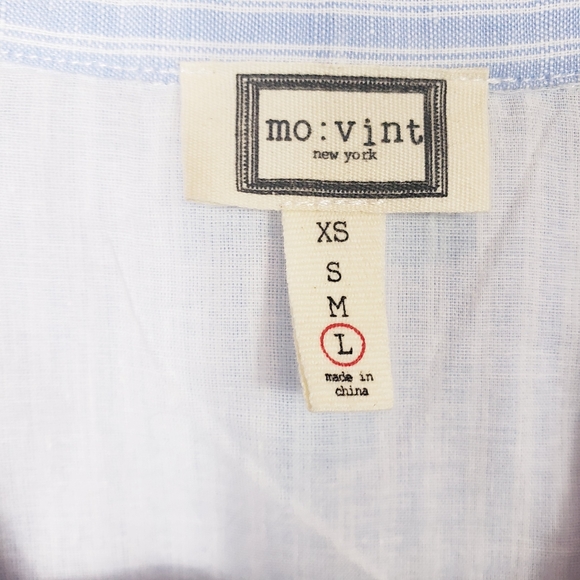 {Anthro} Mo:Vint sleeves shirt dress - Picture 7 of 10